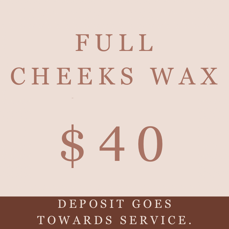 Full cheeks wax (scroll for more times available)