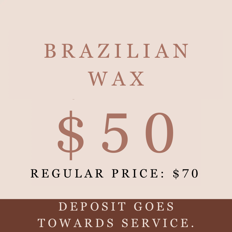 First Time Client ONLY | Brazilian wax (scroll for more times available)