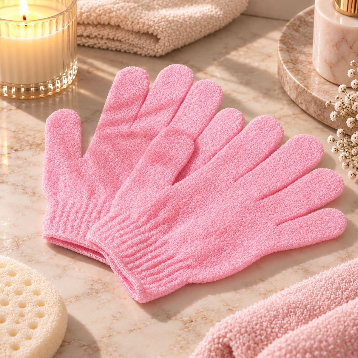 Exfoliating glove