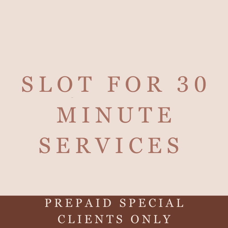 PREPAID 30 minute services