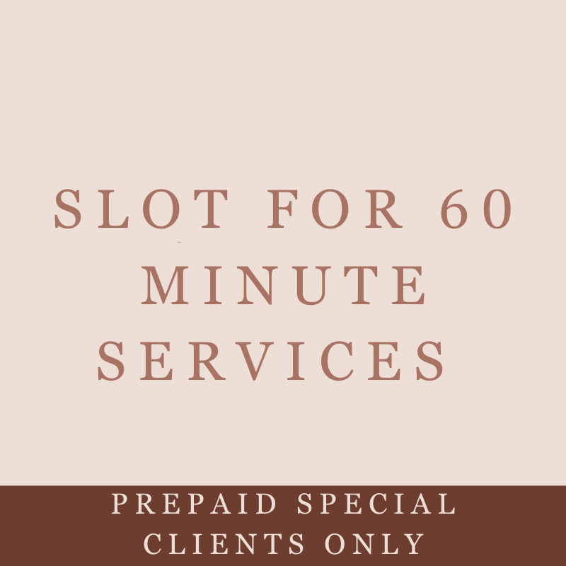 PREPAID 60 minute services