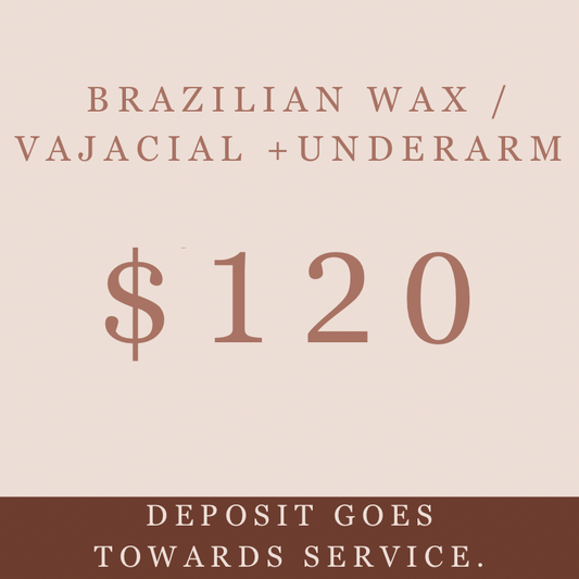 Brazilian wax/Vajacial + Underarm