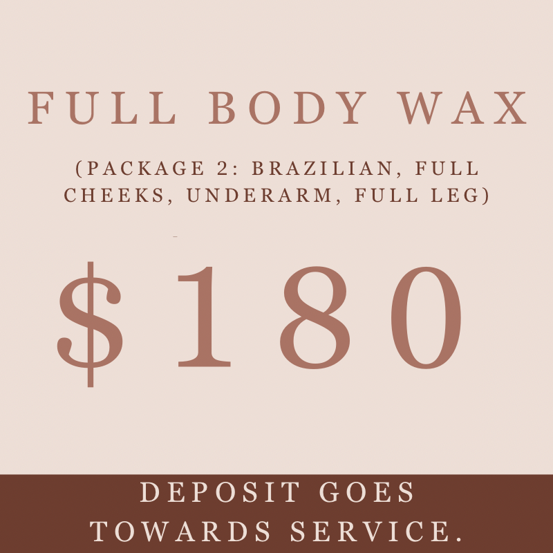 *PACKAGE 2* Full body wax