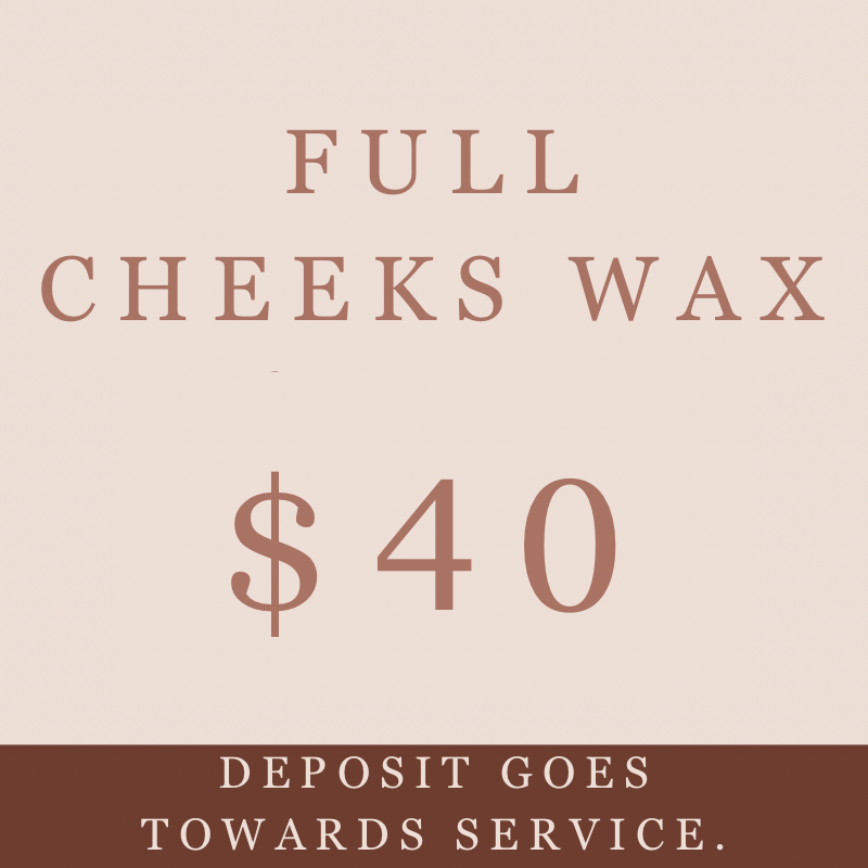 Full cheeks wax