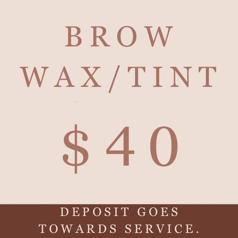 Brow wax & Tint