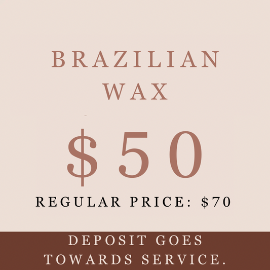 First Time Client ONLY | Brazilian wax (scroll for more times available)