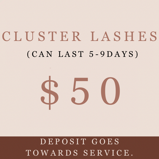 Cluster lashes (scroll for more times available)