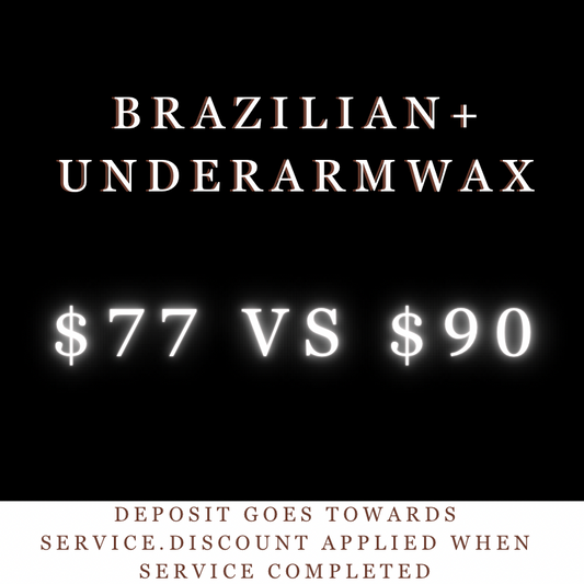 Content Participation- Brazilian + Underarm Wax (15% Off)