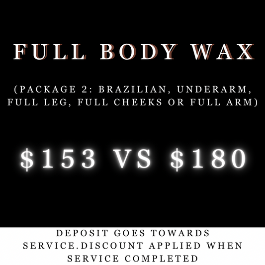 Content Participation- Full Body Wax 2 (15% Off)