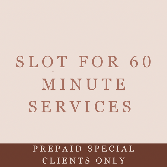 PREPAID 60 minute services